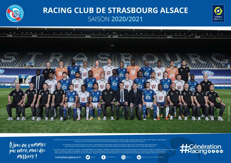 La photo officielle version 2020/2021 - Racing Club de Strasbourg Alsace