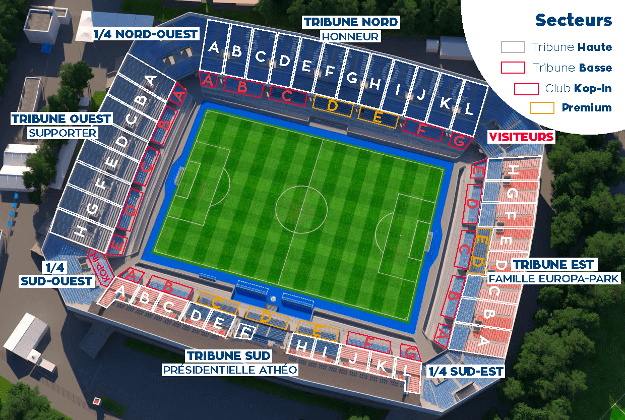 Map of the Stadium